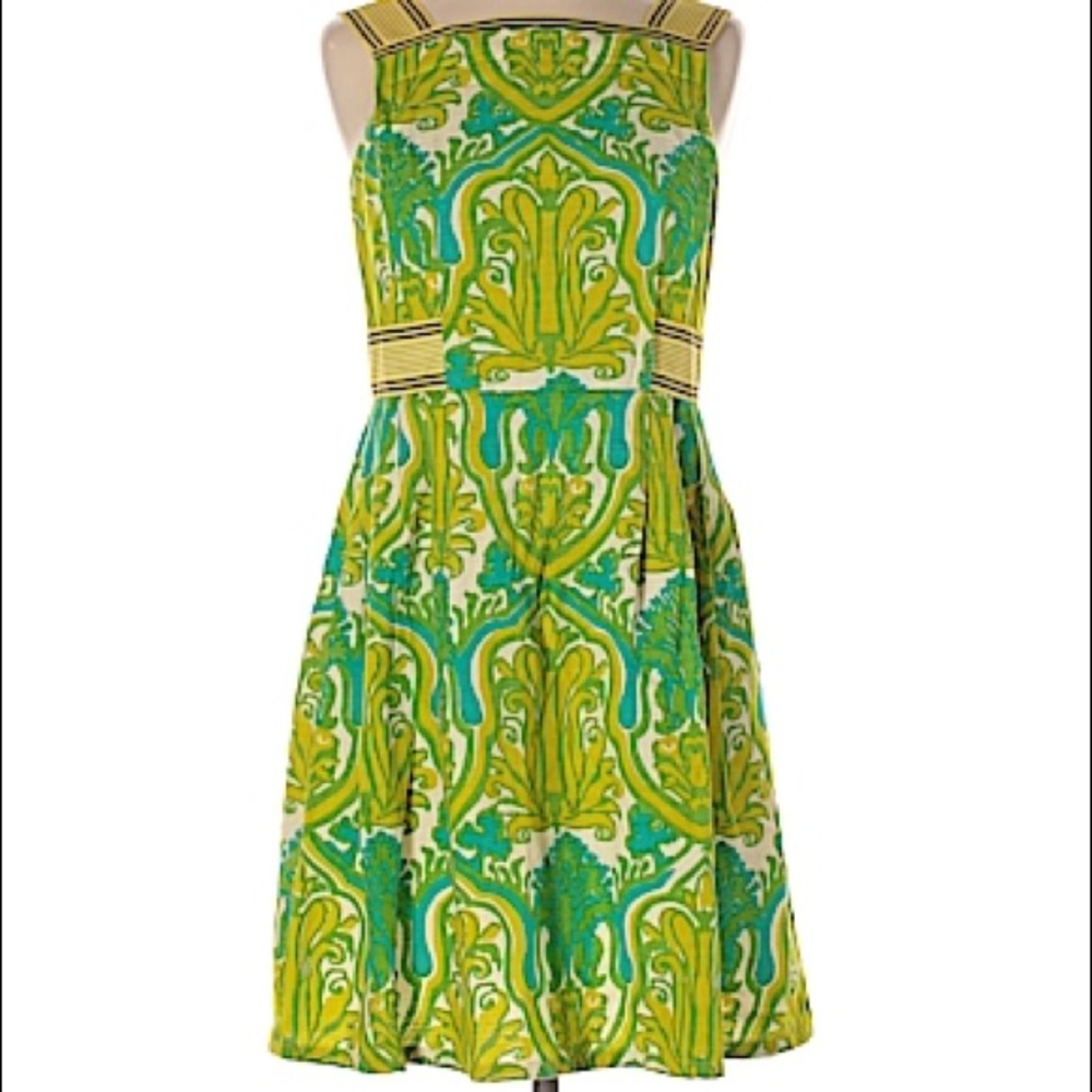Nanette Lepore Green Floral Sheath Dress